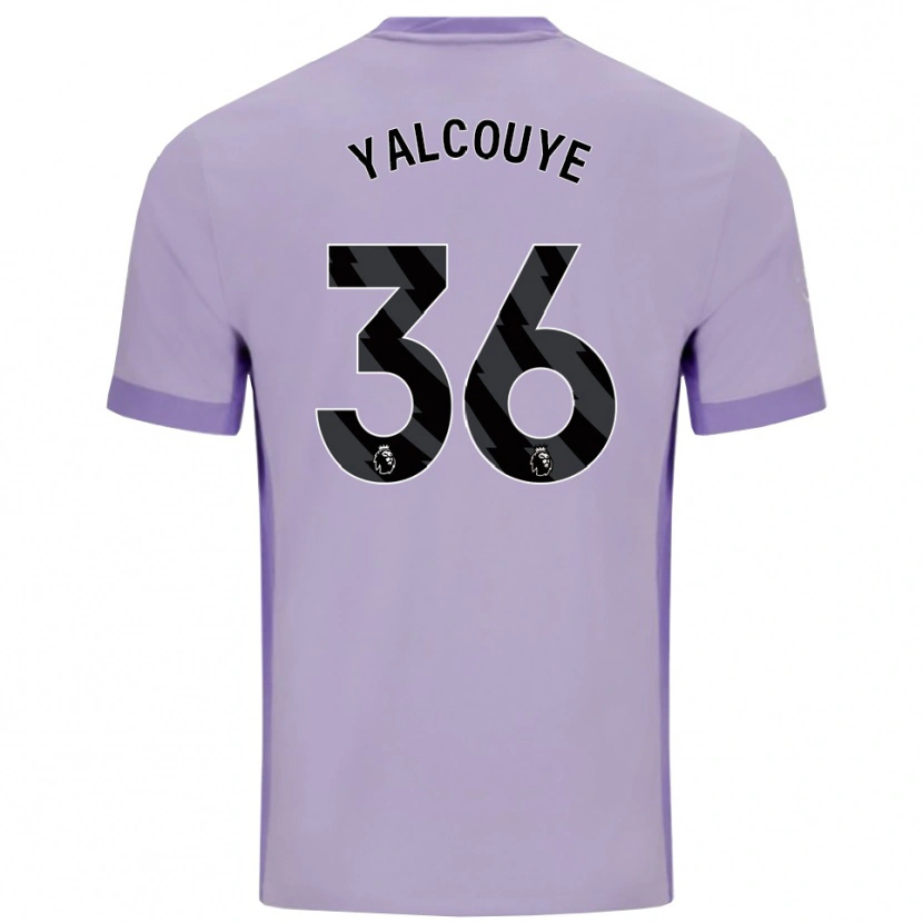 Danxen Herren Malick Yalcouyé #36 Taro Lila Weiß Auswärtstrikot Trikot 2025/26 T-Shirt Österreich