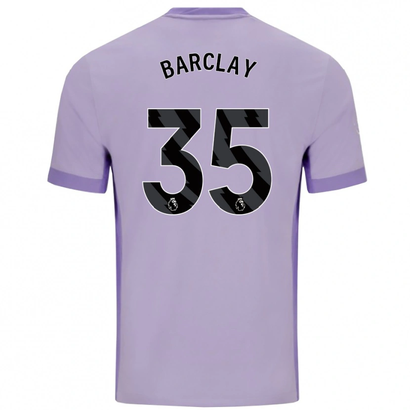 Danxen Herren Ben Barclay #35 Taro Lila Weiß Auswärtstrikot Trikot 2025/26 T-Shirt Österreich