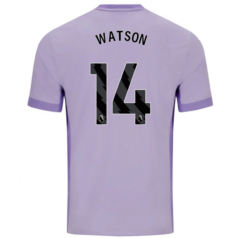 Danxen Herren Tom Watson #14 Taro Lila Weiß Auswärtstrikot Trikot 2025/26 T-Shirt Österreich