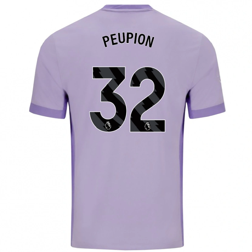 Danxen Herren Cameron Peupion #32 Taro Lila Weiß Auswärtstrikot Trikot 2025/26 T-Shirt Österreich