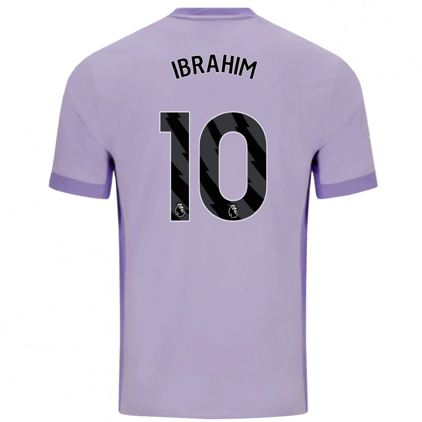 Danxen Herren Younes Ibrahim #10 Taro Lila Weiß Auswärtstrikot Trikot 2025/26 T-Shirt Österreich