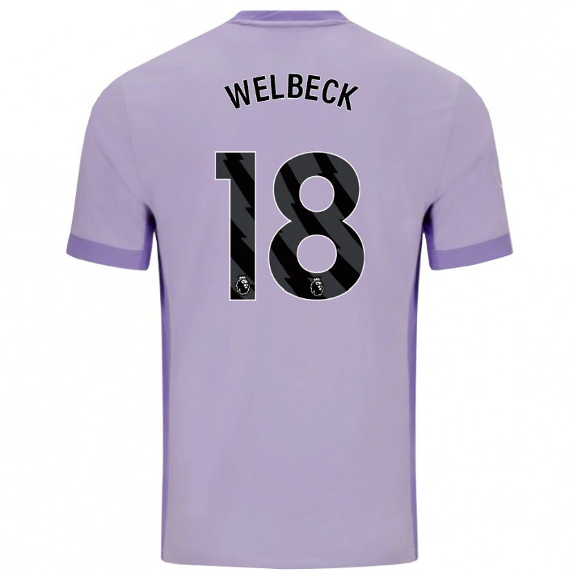 Danxen Herren Danny Welbeck #18 Taro Lila Weiß Auswärtstrikot Trikot 2025/26 T-Shirt Österreich