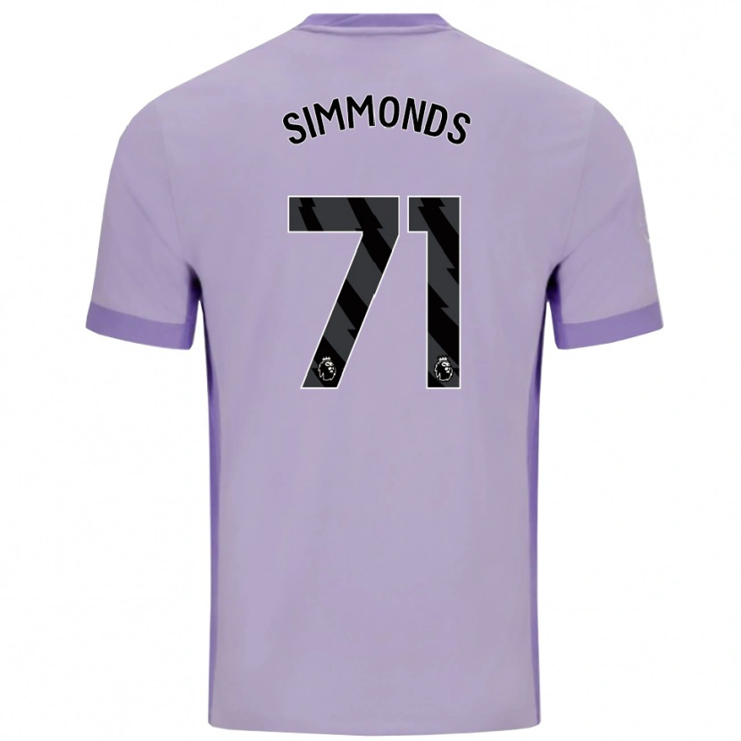 Danxen Herren Freddie Simmonds #71 Taro Lila Weiß Auswärtstrikot Trikot 2025/26 T-Shirt Österreich