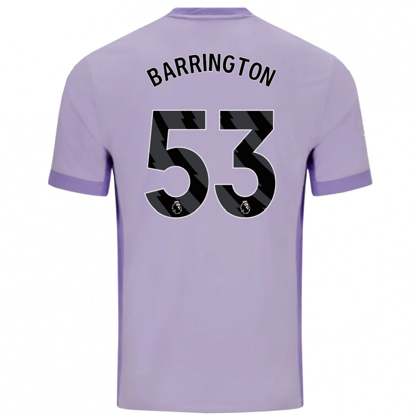Danxen Herren Luca Barrington #53 Taro Lila Weiß Auswärtstrikot Trikot 2025/26 T-Shirt Österreich