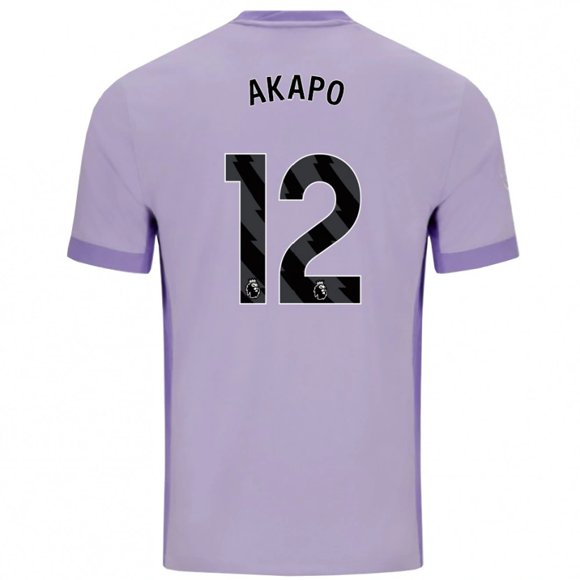 Danxen Herren Tobi Akapo #12 Taro Lila Weiß Auswärtstrikot Trikot 2025/26 T-Shirt Österreich