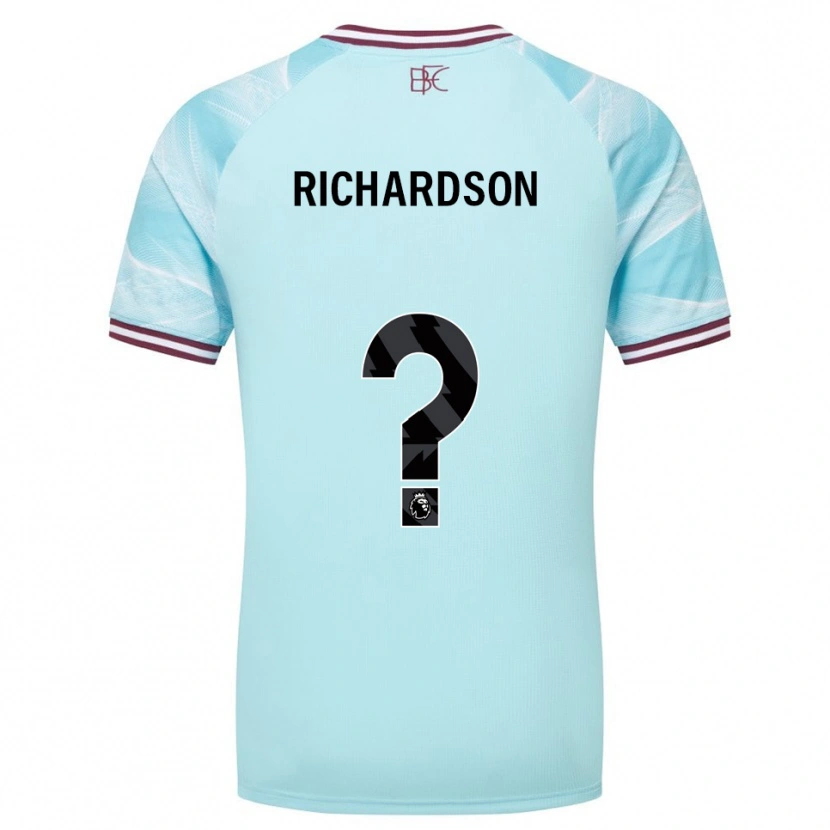 Danxen Herren Lewis Richardson #0 Himmelblau Burgunderrot Auswärtstrikot Trikot 2025/26 T-Shirt Österreich