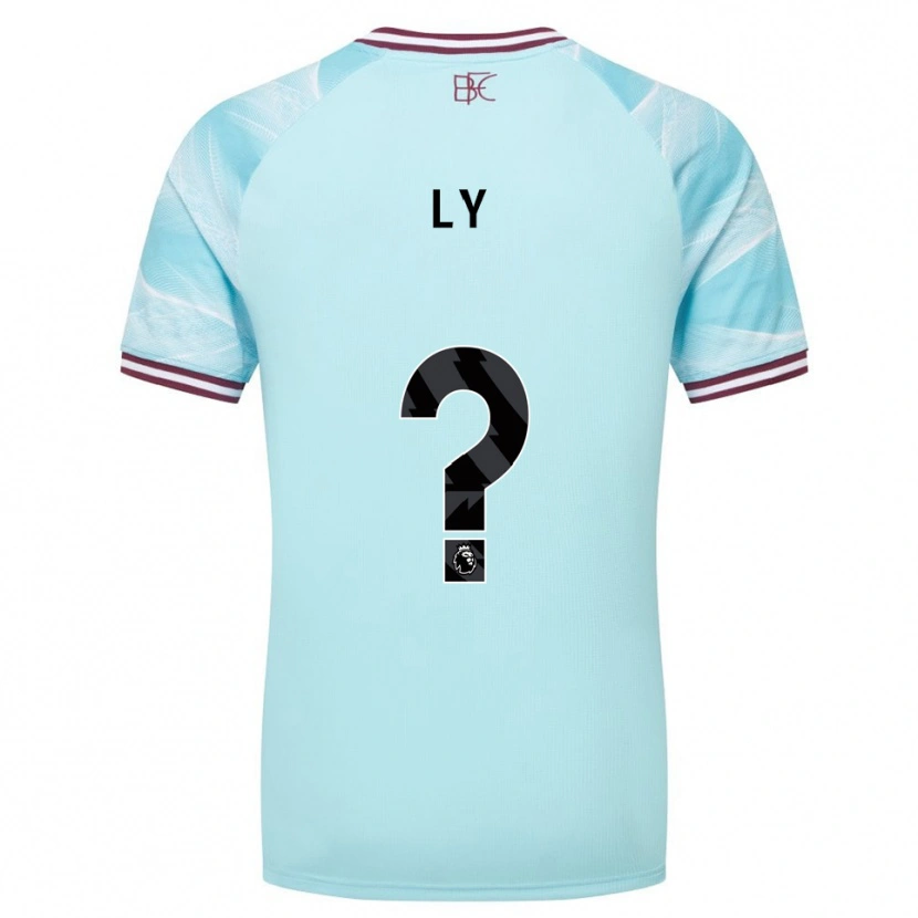 Danxen Herren Brandon Ly #0 Himmelblau Burgunderrot Auswärtstrikot Trikot 2025/26 T-Shirt Österreich
