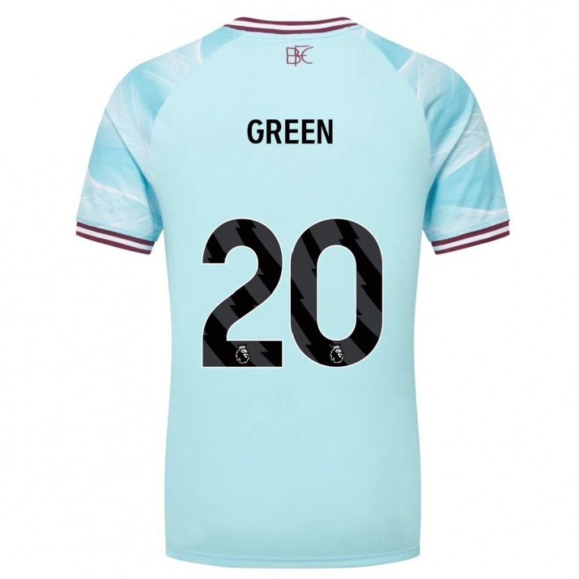 Danxen Herren Etienne Green #20 Himmelblau Burgunderrot Auswärtstrikot Trikot 2025/26 T-Shirt Österreich