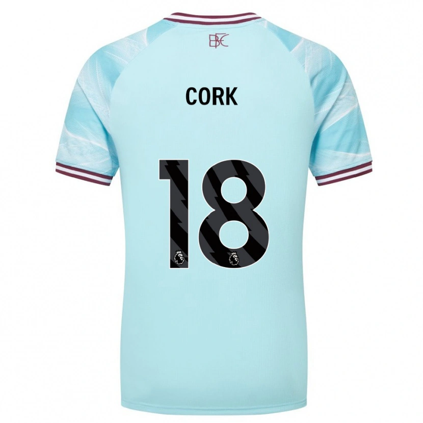 Danxen Herren Jack Cork #18 Himmelblau Burgunderrot Auswärtstrikot Trikot 2025/26 T-Shirt Österreich