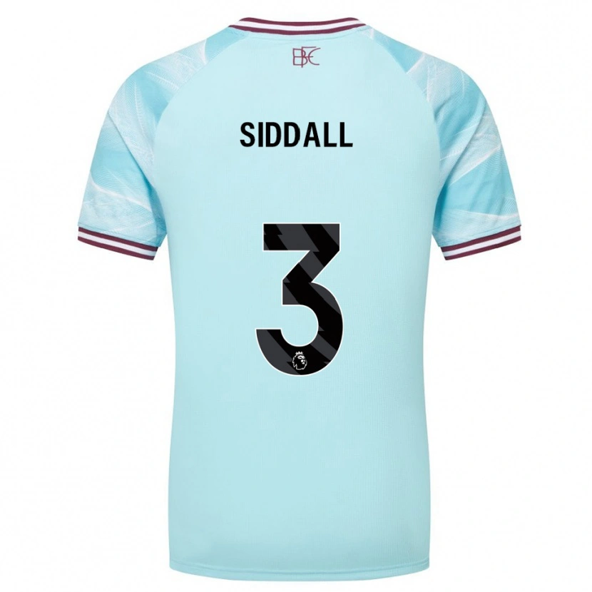 Danxen Herren Emma Siddall #3 Himmelblau Burgunderrot Auswärtstrikot Trikot 2025/26 T-Shirt Österreich