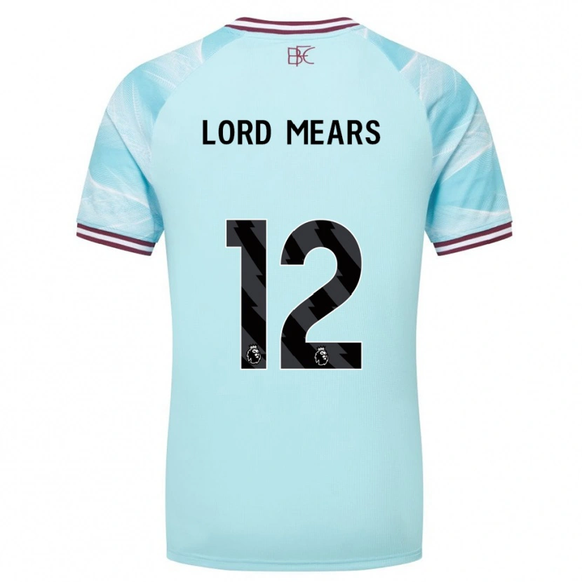 Danxen Herren Rhema Lord-Mears #12 Himmelblau Burgunderrot Auswärtstrikot Trikot 2025/26 T-Shirt Österreich