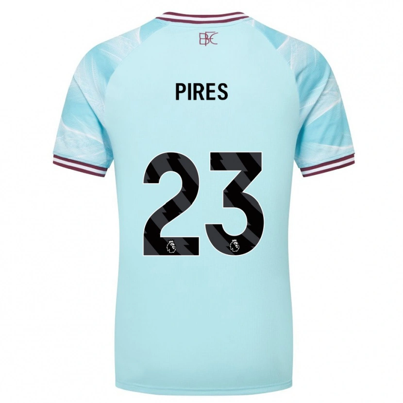 Danxen Herren Lucas Pires #23 Himmelblau Burgunderrot Auswärtstrikot Trikot 2025/26 T-Shirt Österreich