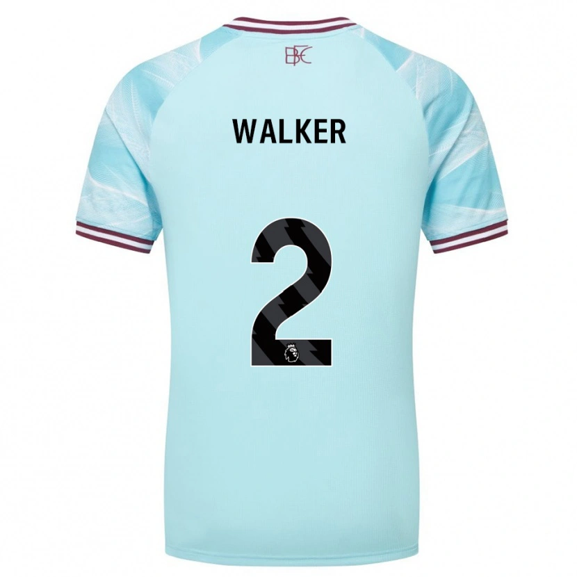 Danxen Herren Kyle Walker #2 Himmelblau Burgunderrot Auswärtstrikot Trikot 2025/26 T-Shirt Österreich