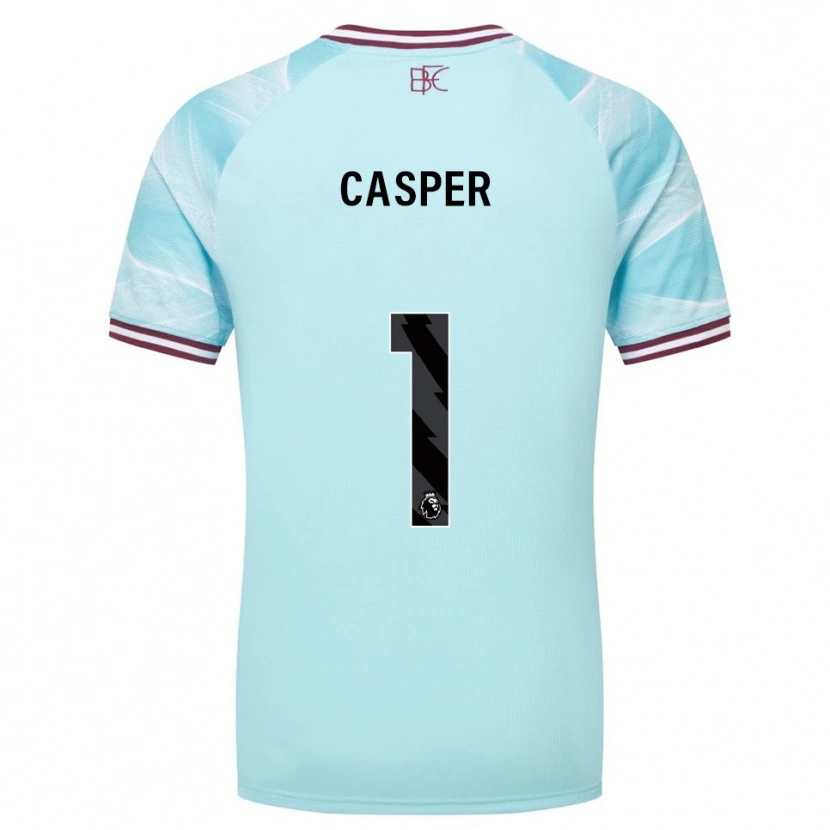 Danxen Herren Charlie Casper #1 Himmelblau Burgunderrot Auswärtstrikot Trikot 2025/26 T-Shirt Österreich