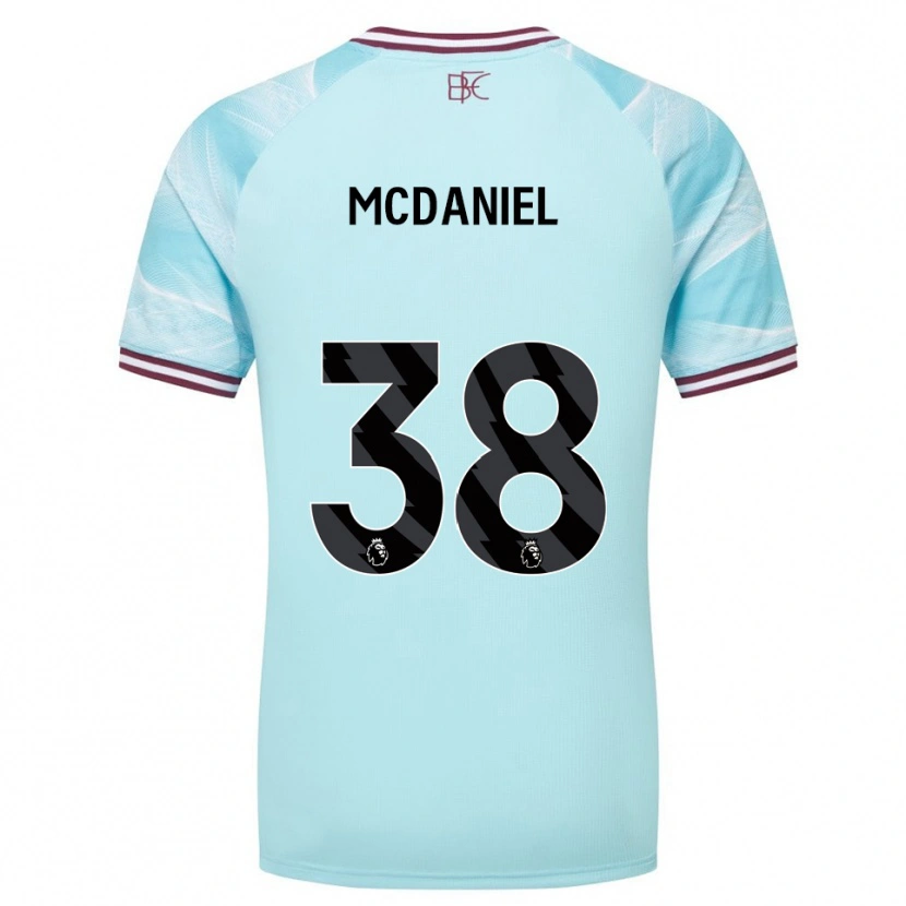 Danxen Herren Louise Mcdaniel #38 Himmelblau Burgunderrot Auswärtstrikot Trikot 2025/26 T-Shirt Österreich