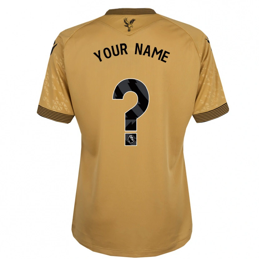 Danxen Herren Ihren Namen #0 Gold Schwarz Auswärtstrikot Trikot 2025/26 T-Shirt Österreich