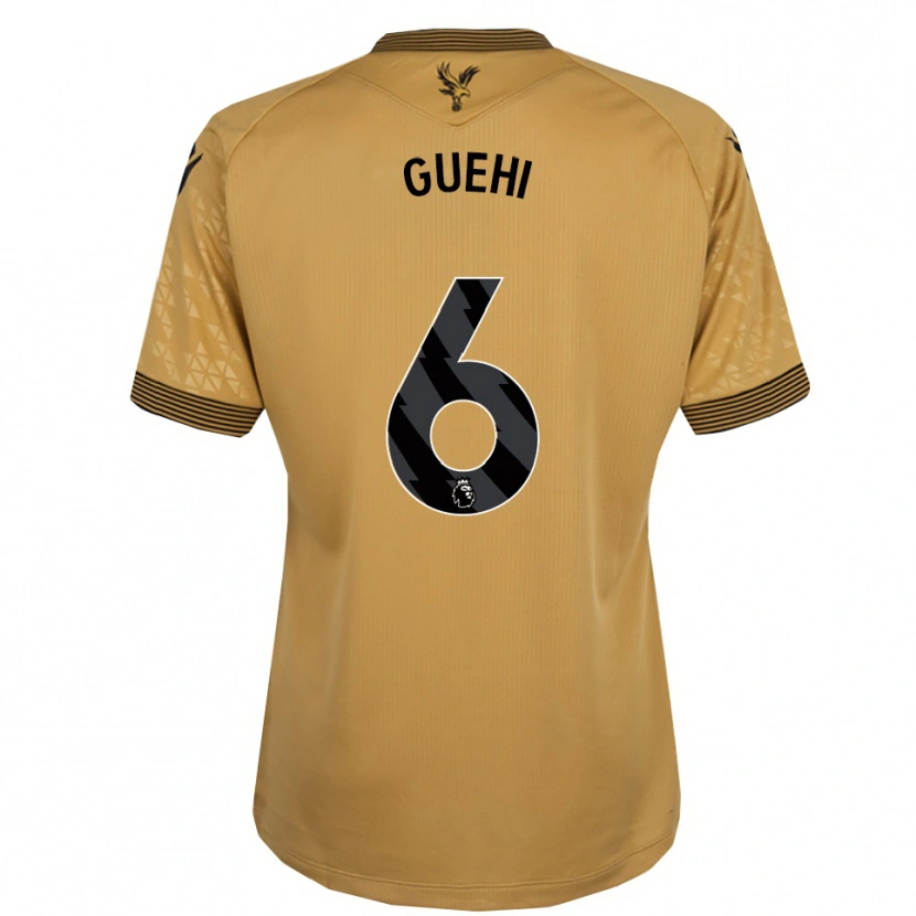 Danxen Herren Marc Guéhi #6 Gold Schwarz Auswärtstrikot Trikot 2025/26 T-Shirt Österreich