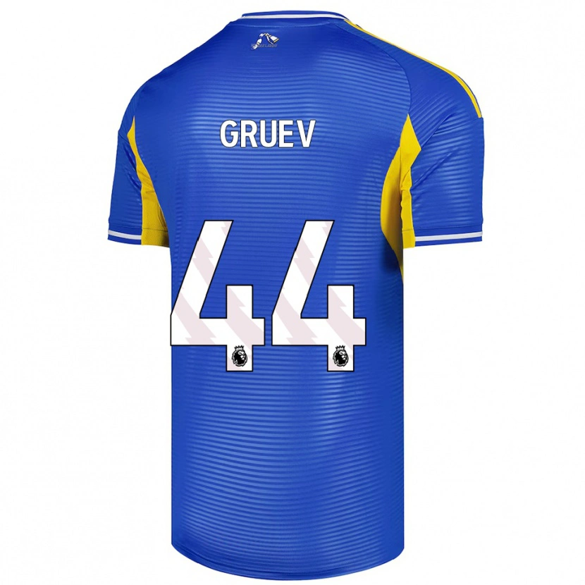 Danxen Herren Ilia Gruev #44 Blau Gelb Auswärtstrikot Trikot 2025/26 T-Shirt Österreich