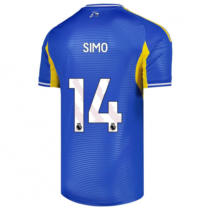 Danxen Herren Elton Simo #14 Blau Gelb Auswärtstrikot Trikot 2025/26 T-Shirt Österreich