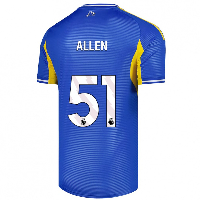 Danxen Herren Charlie Allen #51 Blau Gelb Auswärtstrikot Trikot 2025/26 T-Shirt Österreich