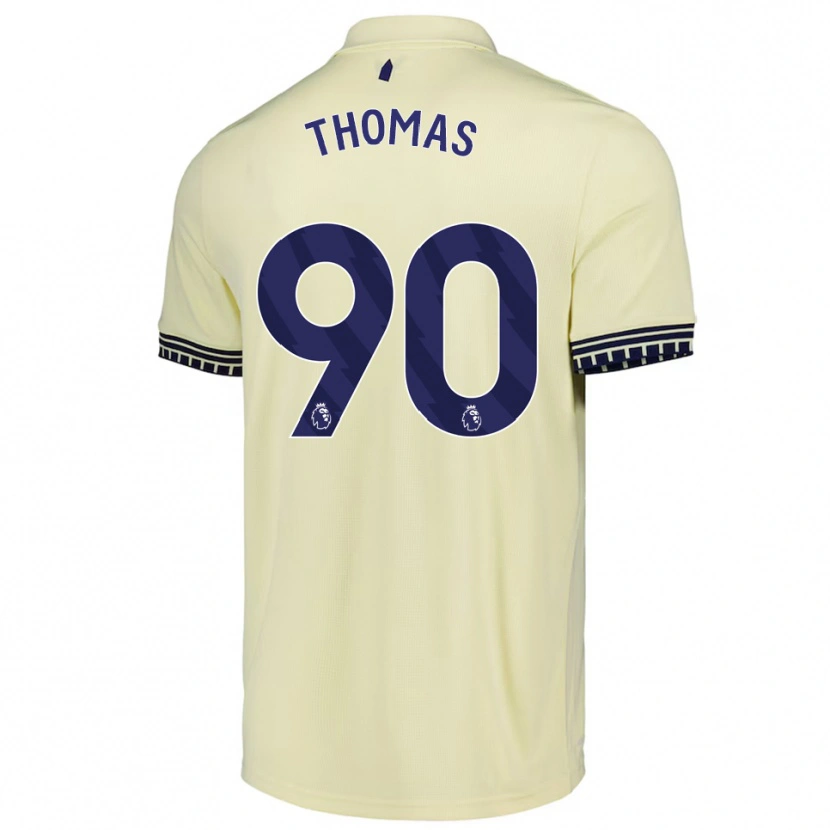 Danxen Herren Aled Thomas #90 Creme Weiß Schwarz Auswärtstrikot Trikot 2025/26 T-Shirt Österreich