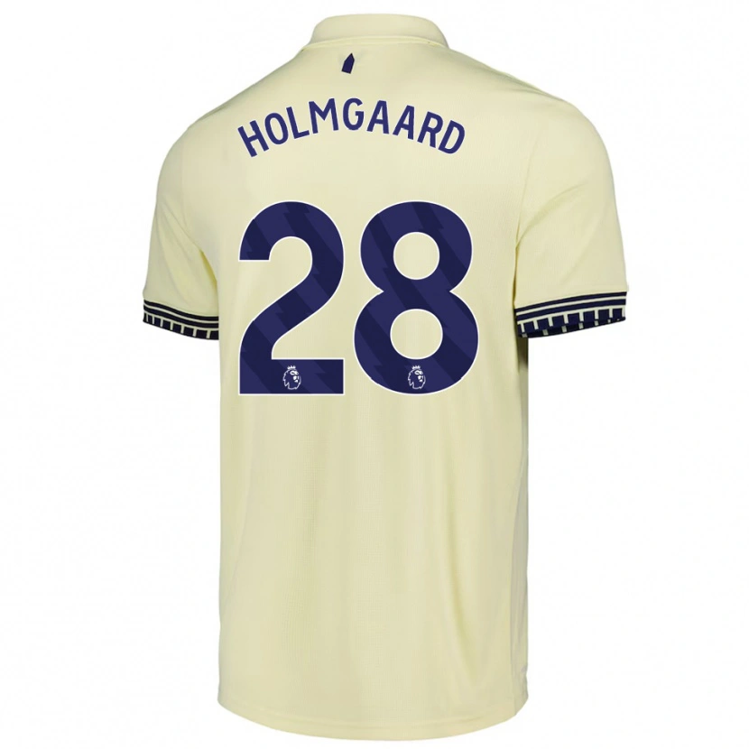 Danxen Herren Karen Holmgaard #28 Creme Weiß Schwarz Auswärtstrikot Trikot 2025/26 T-Shirt Österreich