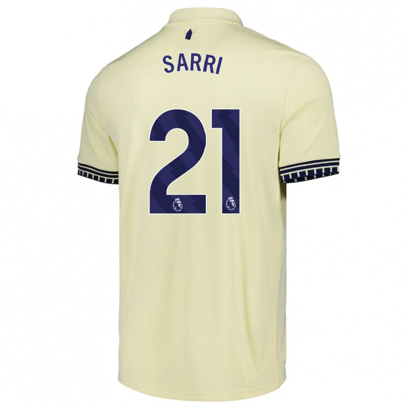Danxen Herren Veatriki Sarri #21 Creme Weiß Schwarz Auswärtstrikot Trikot 2025/26 T-Shirt Österreich