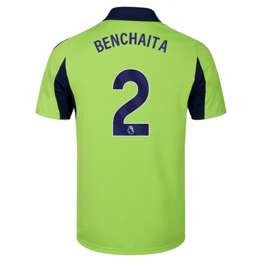 Danxen Herren Nazim Benchaita #2 Grün Marineblau Weiß Auswärtstrikot Trikot 2025/26 T-Shirt Österreich