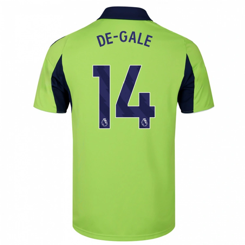 Danxen Herren Dylan De-Gale #14 Grün Marineblau Weiß Auswärtstrikot Trikot 2025/26 T-Shirt Österreich