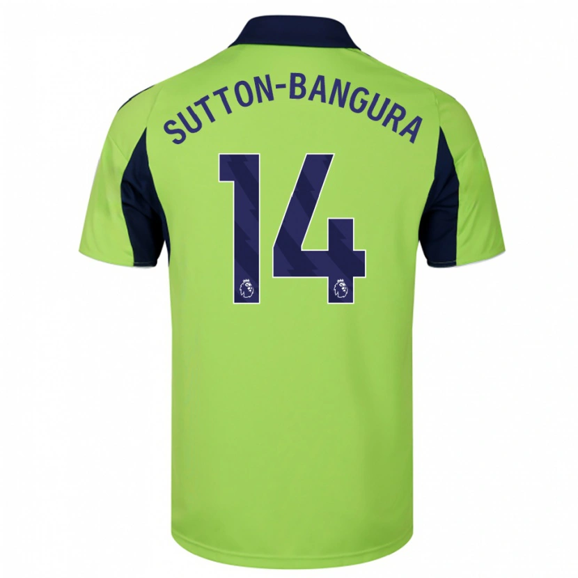 Danxen Herren William Sutton-Bangura #14 Grün Marineblau Weiß Auswärtstrikot Trikot 2025/26 T-Shirt Österreich
