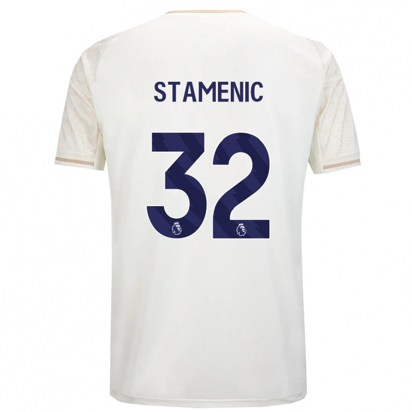 Danxen Herren Marko Stamenic #32 Creme Weiß Schwarz Auswärtstrikot Trikot 2025/26 T-Shirt Österreich