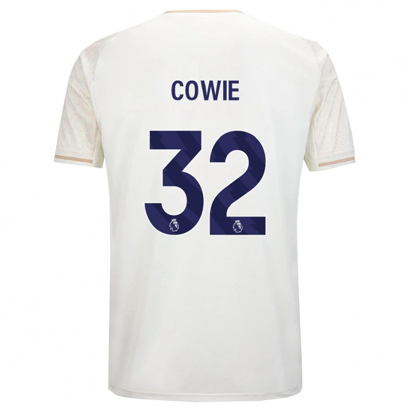 Danxen Herren Abi Cowie #32 Creme Weiß Schwarz Auswärtstrikot Trikot 2025/26 T-Shirt Österreich