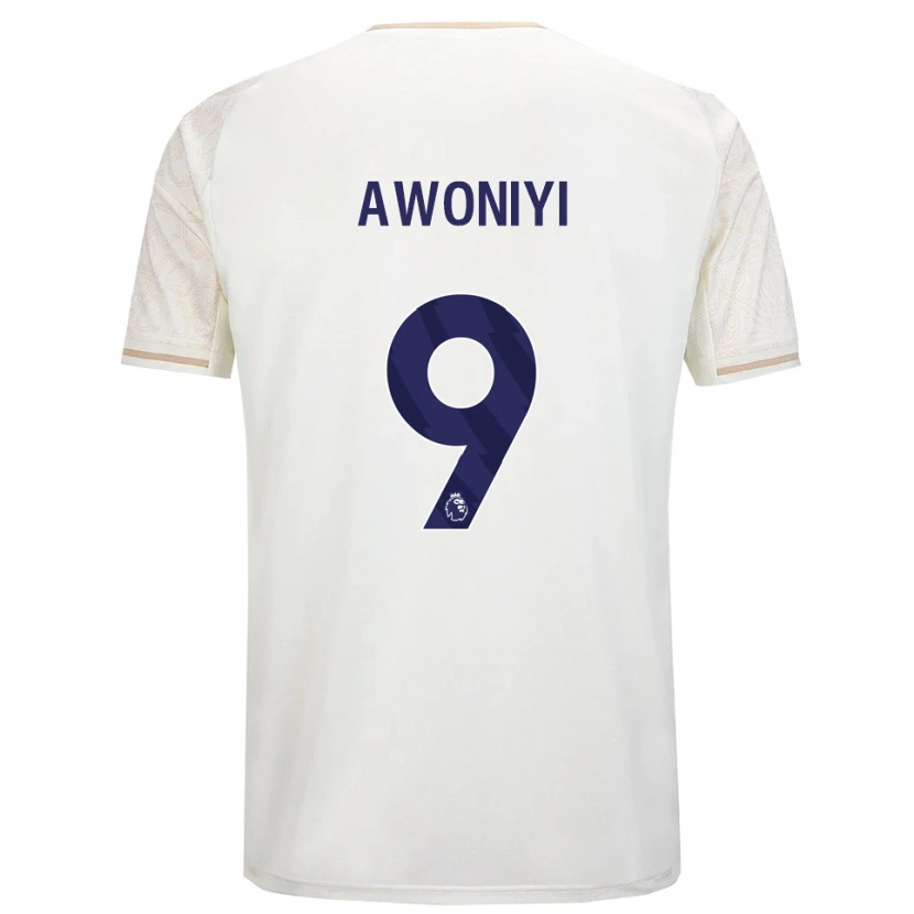 Danxen Herren Taiwo Awoniyi #9 Creme Weiß Schwarz Auswärtstrikot Trikot 2025/26 T-Shirt Österreich
