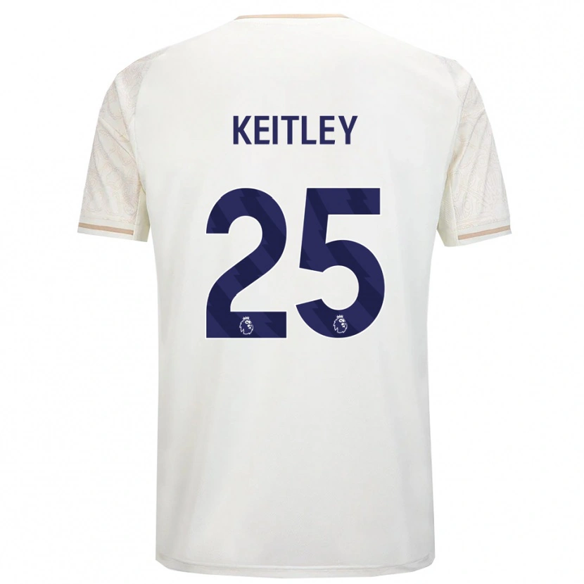 Danxen Herren Alice Keitley #25 Creme Weiß Schwarz Auswärtstrikot Trikot 2025/26 T-Shirt Österreich