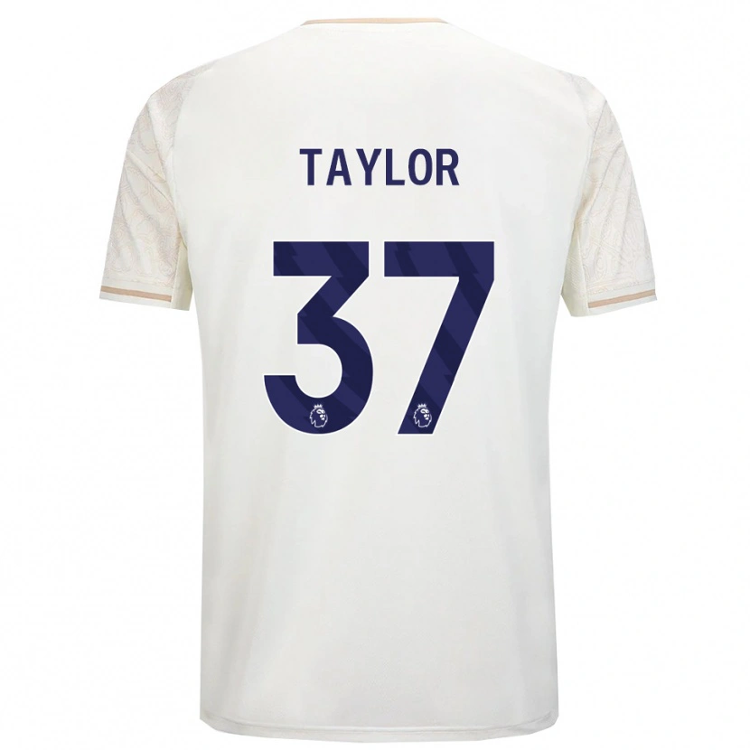 Danxen Herren Dale Taylor #37 Creme Weiß Schwarz Auswärtstrikot Trikot 2025/26 T-Shirt Österreich