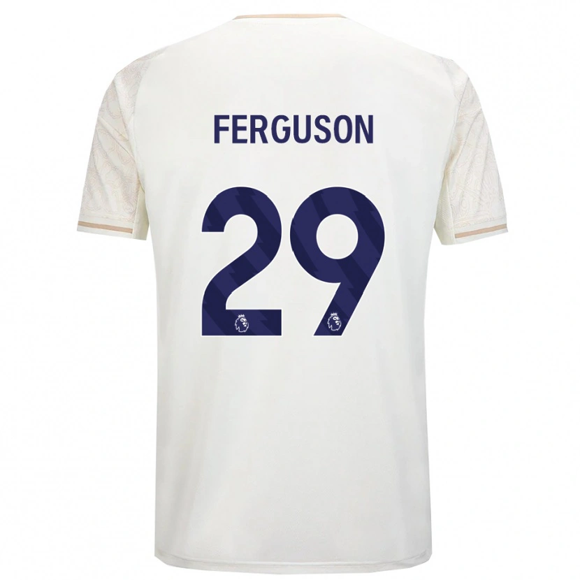 Danxen Herren Georgie Ferguson #29 Creme Weiß Schwarz Auswärtstrikot Trikot 2025/26 T-Shirt Österreich
