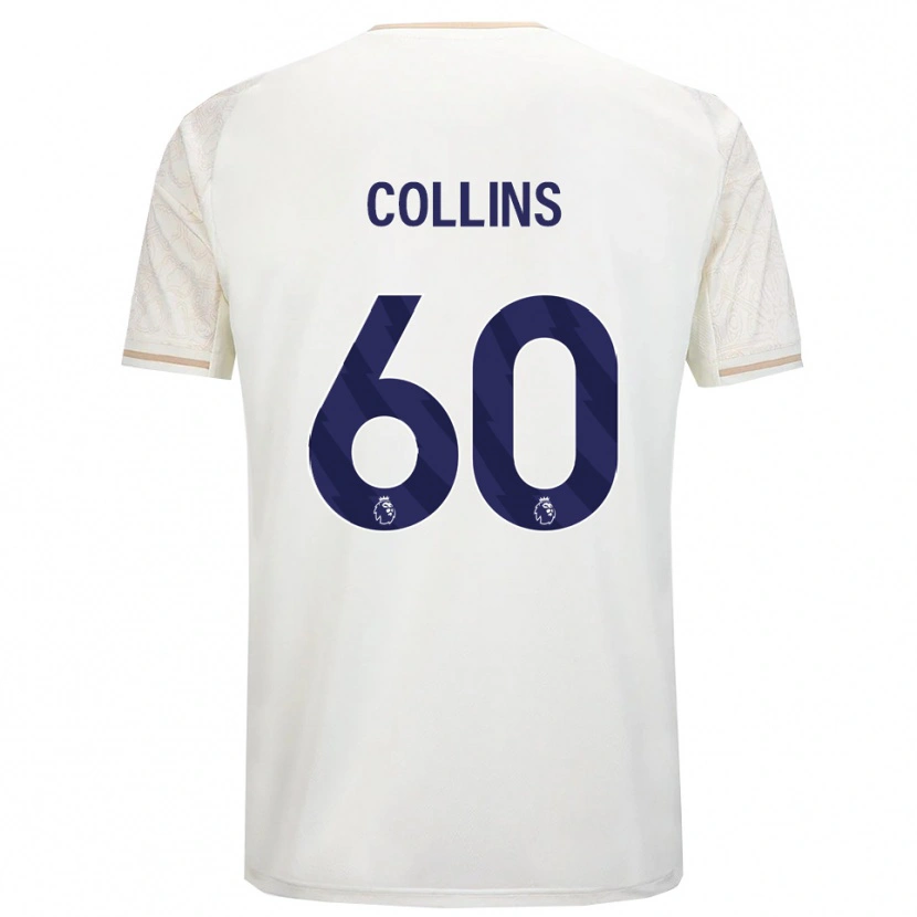 Danxen Herren Sam Collins #60 Creme Weiß Schwarz Auswärtstrikot Trikot 2025/26 T-Shirt Österreich