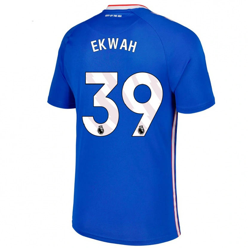 Danxen Herren Pierre Ekwah #39 Blau Weiß Auswärtstrikot Trikot 2025/26 T-Shirt Österreich