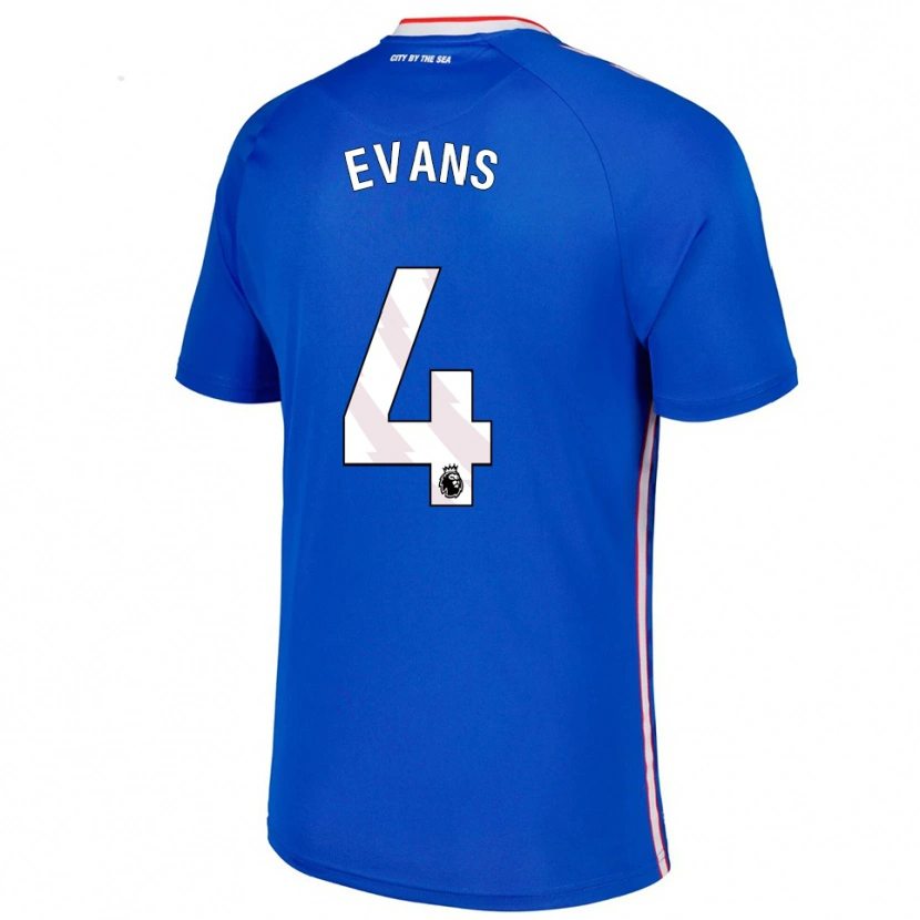 Danxen Herren Corry Evans #4 Blau Weiß Auswärtstrikot Trikot 2025/26 T-Shirt Österreich