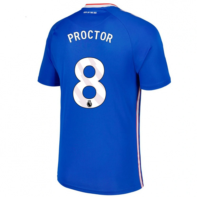 Danxen Herren Tom Proctor #8 Blau Weiß Auswärtstrikot Trikot 2025/26 T-Shirt Österreich