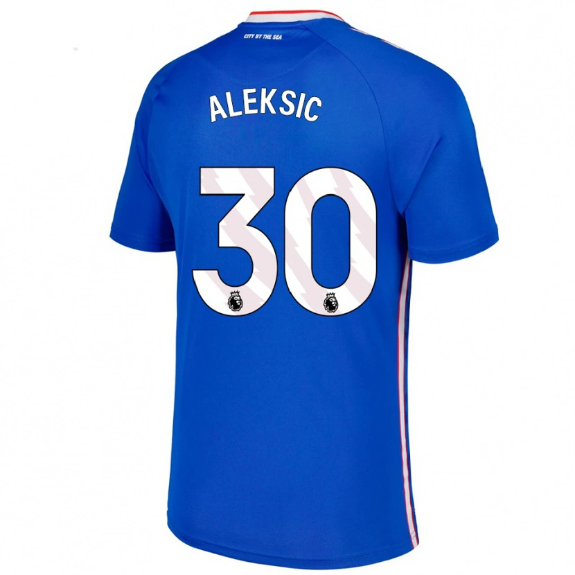 Danxen Herren Milan Aleksic #30 Blau Weiß Auswärtstrikot Trikot 2025/26 T-Shirt Österreich