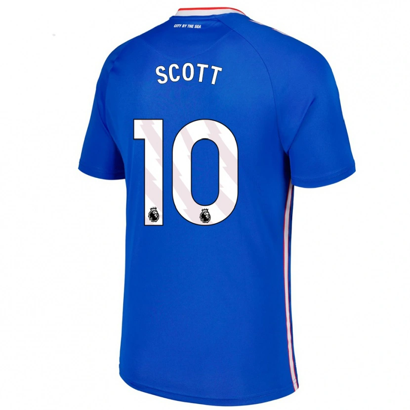 Danxen Herren Felix Scott #10 Blau Weiß Auswärtstrikot Trikot 2025/26 T-Shirt Österreich