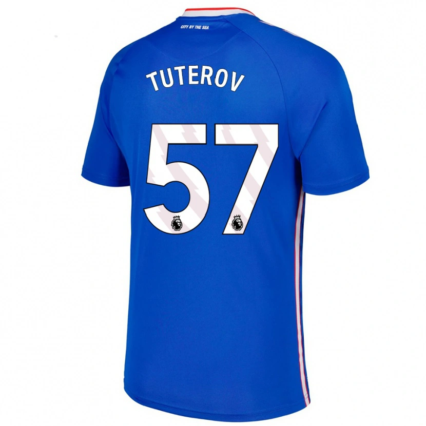 Danxen Herren Timur Tuterov #57 Blau Weiß Auswärtstrikot Trikot 2025/26 T-Shirt Österreich