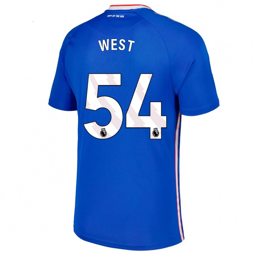 Danxen Herren Ella West #54 Blau Weiß Auswärtstrikot Trikot 2025/26 T-Shirt Österreich