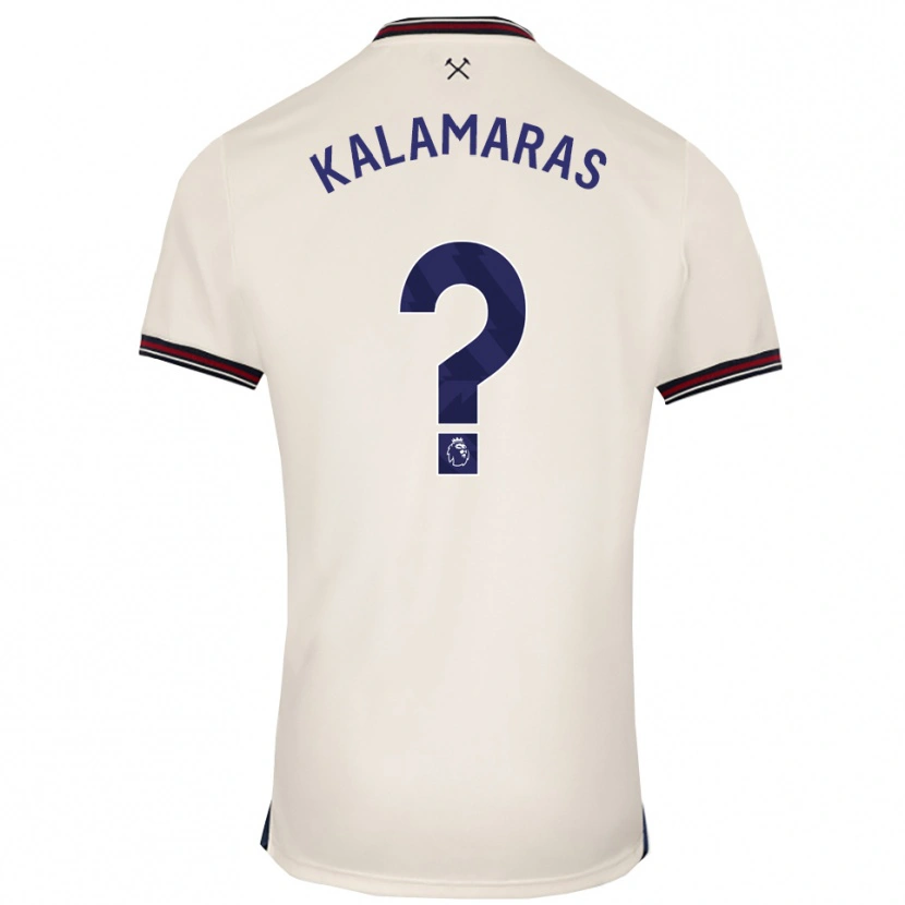 Danxen Herren Pablo Kalamaras #0 Creme Weiß Auswärtstrikot Trikot 2025/26 T-Shirt Österreich