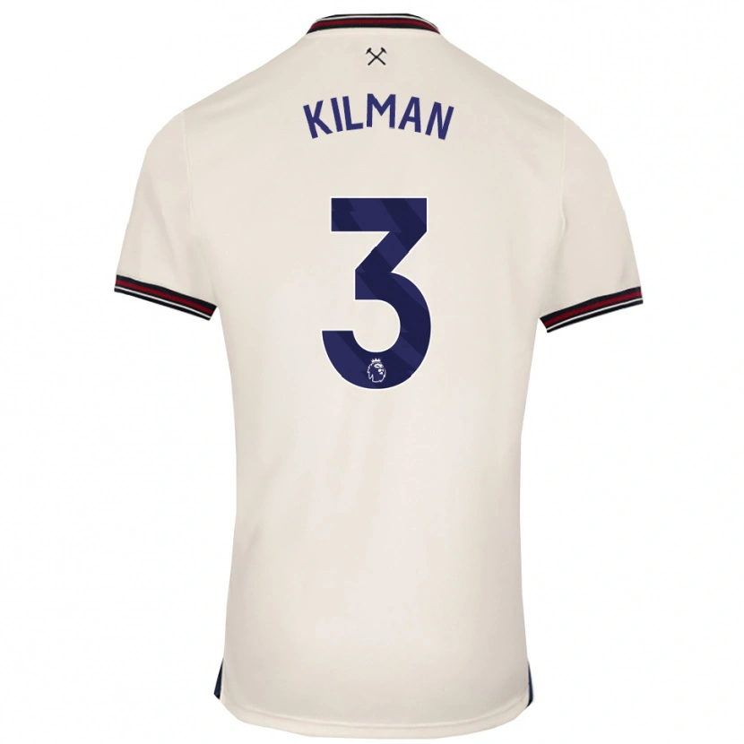 Danxen Herren Maximilian Kilman #3 Creme Weiß Auswärtstrikot Trikot 2025/26 T-Shirt Österreich