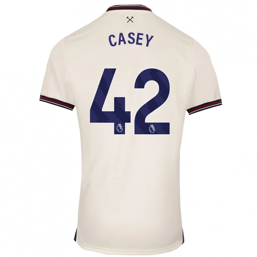 Danxen Herren Kaelan Casey #42 Creme Weiß Auswärtstrikot Trikot 2025/26 T-Shirt Österreich