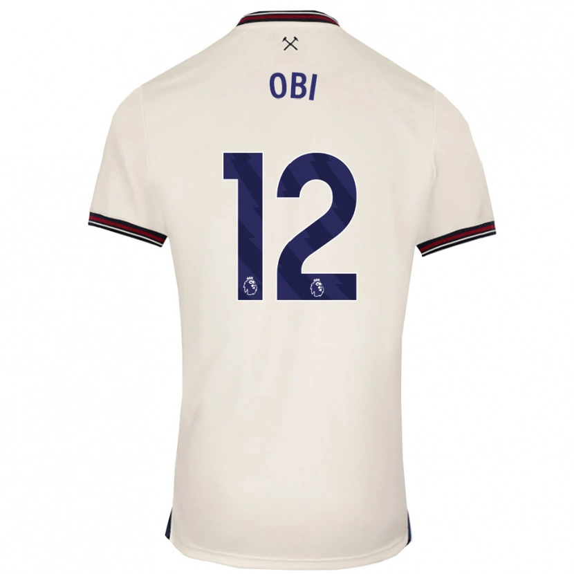 Danxen Herren Chuk Obi #12 Creme Weiß Auswärtstrikot Trikot 2025/26 T-Shirt Österreich