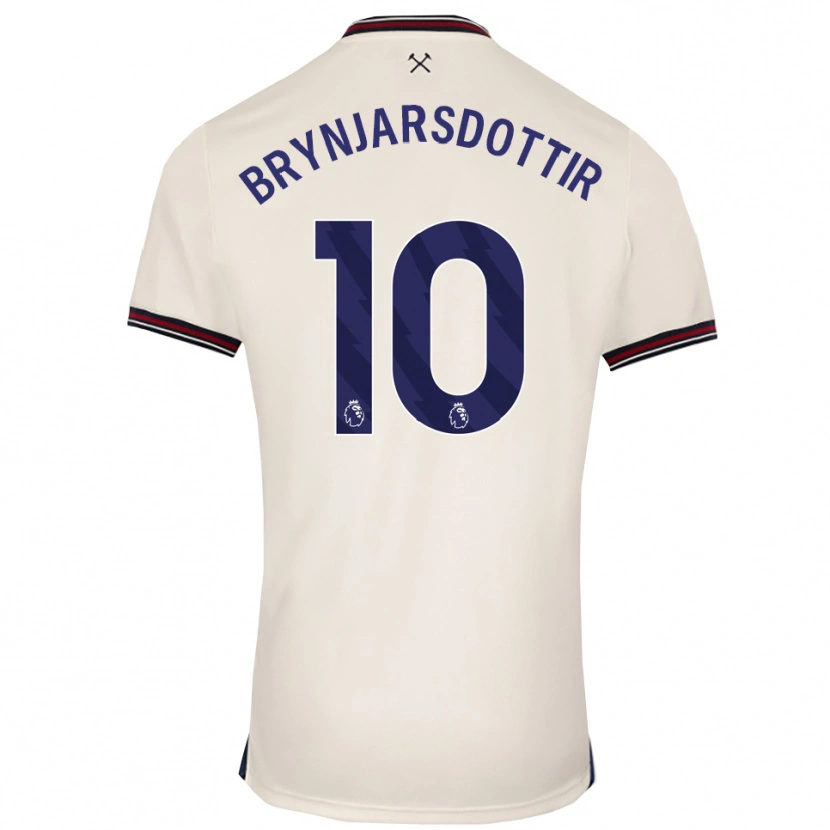 Danxen Herren Dagný Brynjarsdóttir #10 Creme Weiß Auswärtstrikot Trikot 2025/26 T-Shirt Österreich