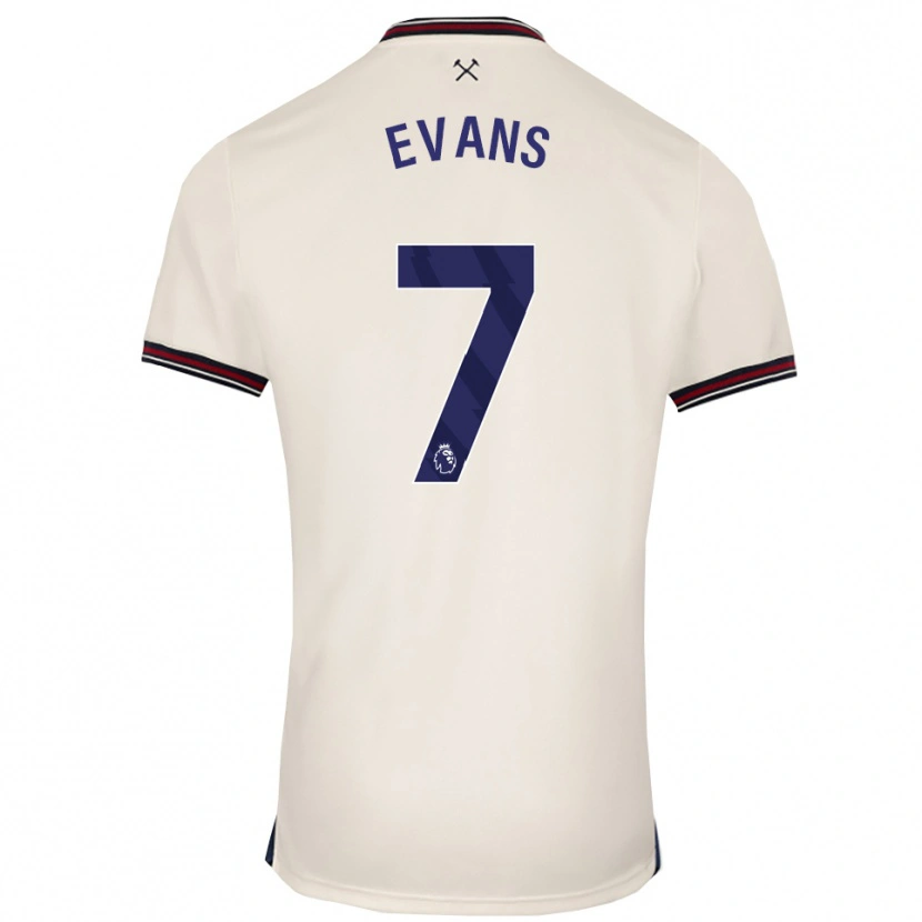Danxen Herren Lisa Evans #7 Creme Weiß Auswärtstrikot Trikot 2025/26 T-Shirt Österreich